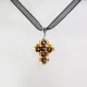 Small Cross - Ululani-Black Organza - 1